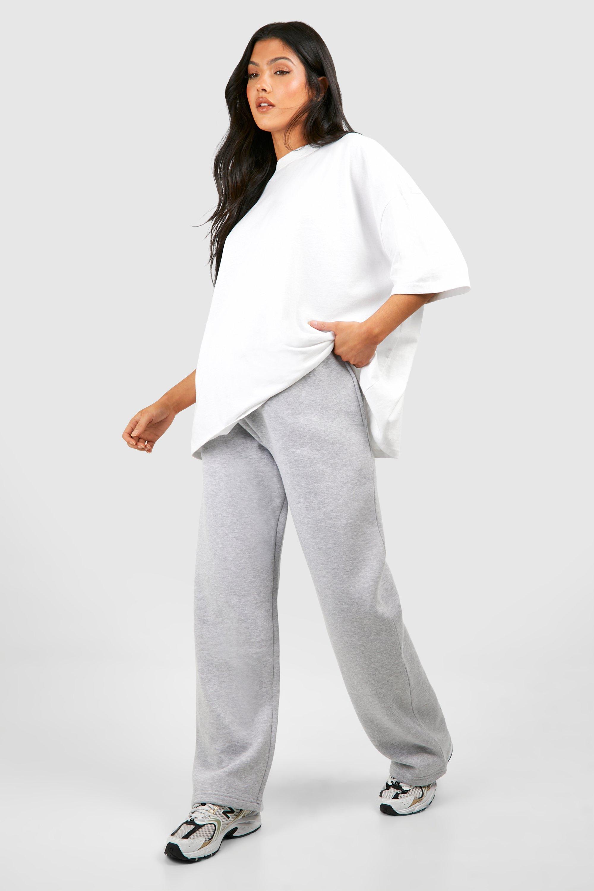 Womens grey discount high waisted joggers